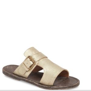 Matisse | Gold Abbie Leather Sandal| Never Worn | Size 6